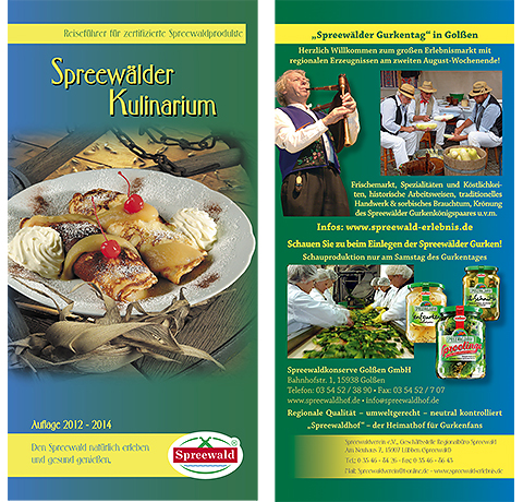 Vor- und Rückseite der Informationsbroschüre, Ausgabe 2012 – 2014